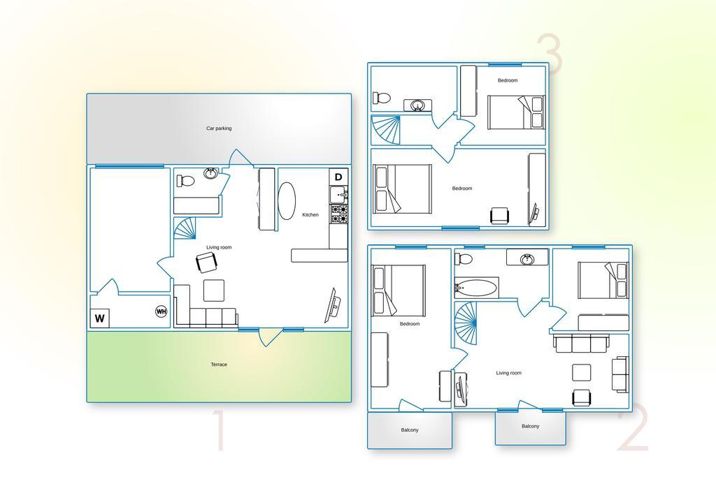 Family Inn Cottage With Terrace 帕兰加 外观 照片